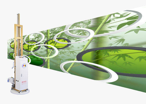 เครื่องพิมพ์ผนังอัตโนมัติ Cmyk ในร่มดำเนินการในแนวตั้ง