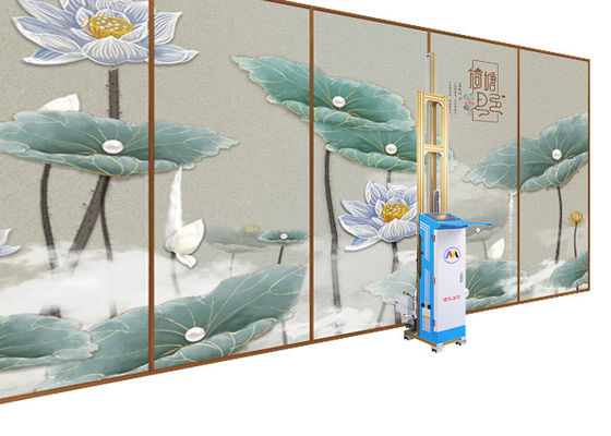 เครื่องพิมพ์ผนังดิจิตอลแบบใช้หมึกน้ำพร้อมล้อเคลื่อนย้ายได้