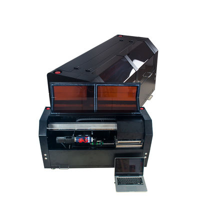 หลอด UV LED CMYKW เครื่องพิมพ์ฉลากขวดหัวพิมพ์ทำความสะอาดอัตโนมัติ USB 3.0 720 - 1220 Dpi