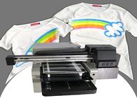 USB3.0 Cmykw Multicolor Uv Flatbed เครื่องพิมพ์เสื้อยืดเสื้อผ้าผ้าใยดิจิตอลโดยใช้