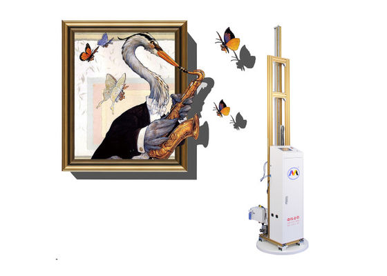 เครื่องพิมพ์อิงค์เจ็ทผนัง 3 มิติที่ปรับแต่งความสูงได้ Eco Ink Digital Vertical
